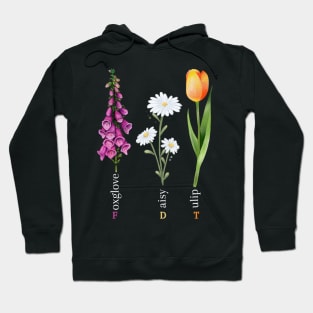 Foxglove-daisy-tulip Hoodie